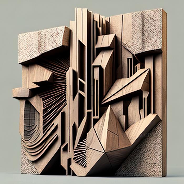 3D model st brutalism (STL)